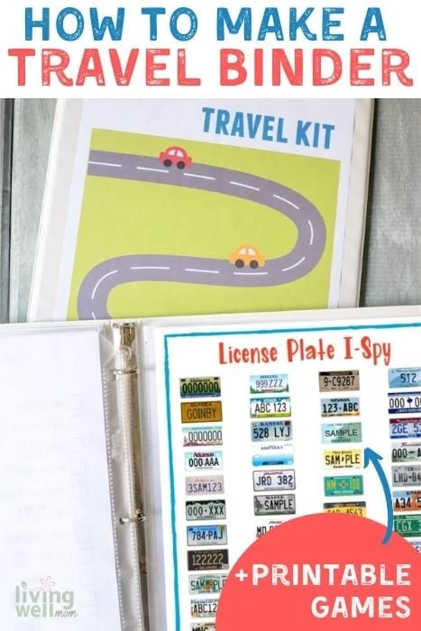 how to make a travel binder pin